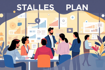 Un graphique illustrant des stratégies pour atteindre des objectifs de vente dans le secteur du retail.