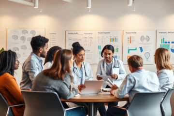 Professionnels de la santé mentale explorant des opportunités grâce à la psychologie au travail.