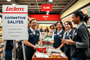 Image représentant les politiques de salaires et avantages chez Leclerc.