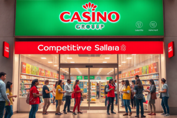 Image illustrant les salaires et bénéfices offerts par Casino Group dans le secteur du retail.