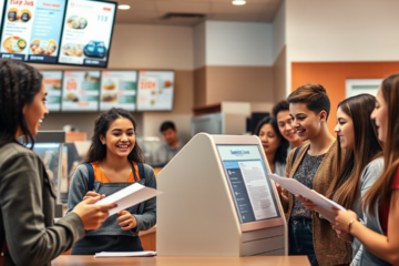 Image d'une personne postulant pour un emploi dans un fast food.