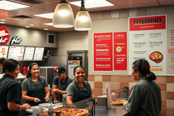 Pizza Hut offre des salaires compétitifs et des avantages pour les employés en pizzeria.